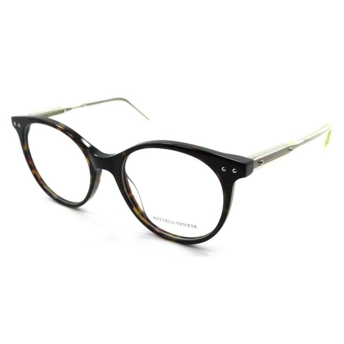 Bottega Veneta Eyeglasses Frames BV0081O 002 52-18-145 Havana / Yellow Italy
