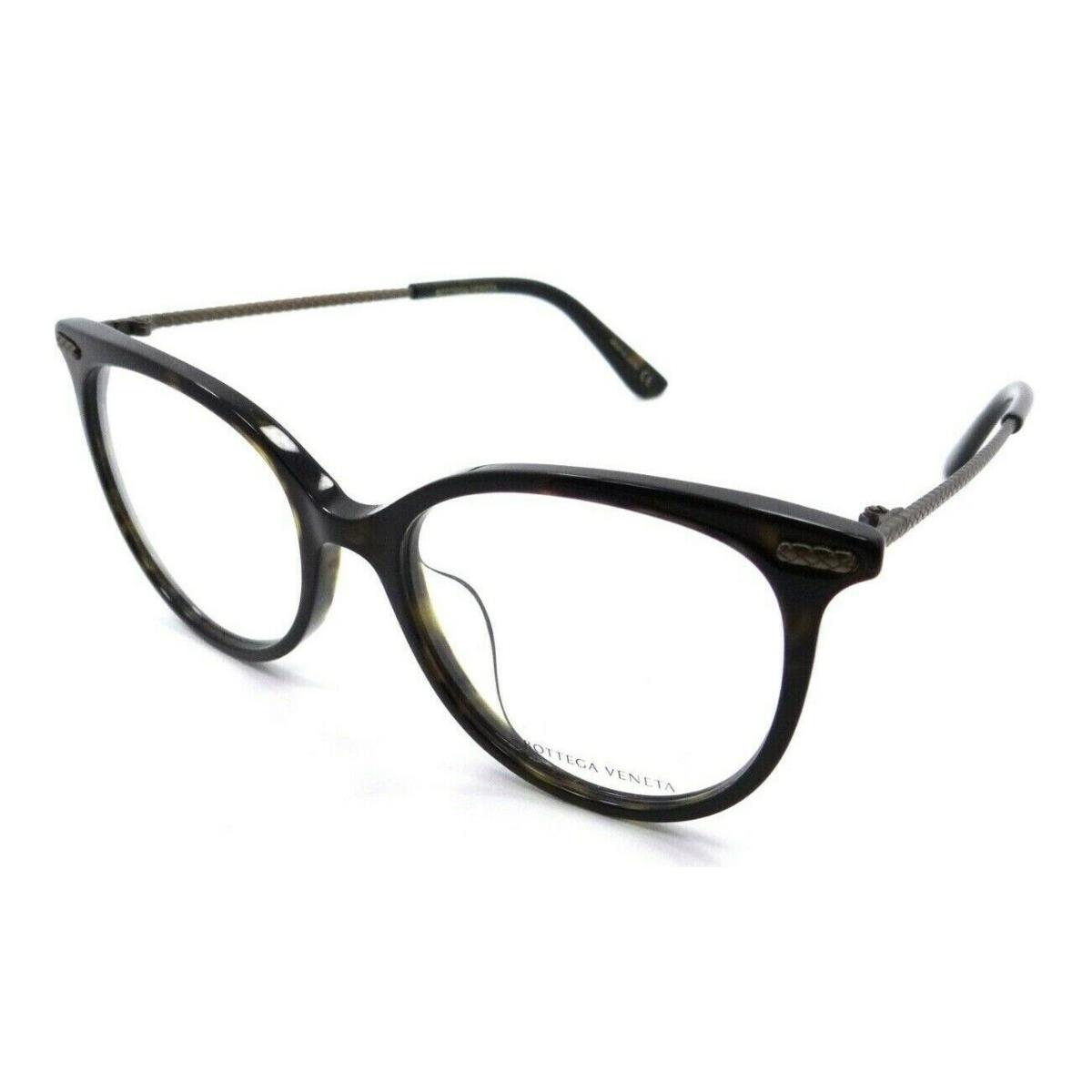 Bottega Veneta Eyeglasses Frames BV0031OA 004 53-18-145 Dark Havana Asian Fit
