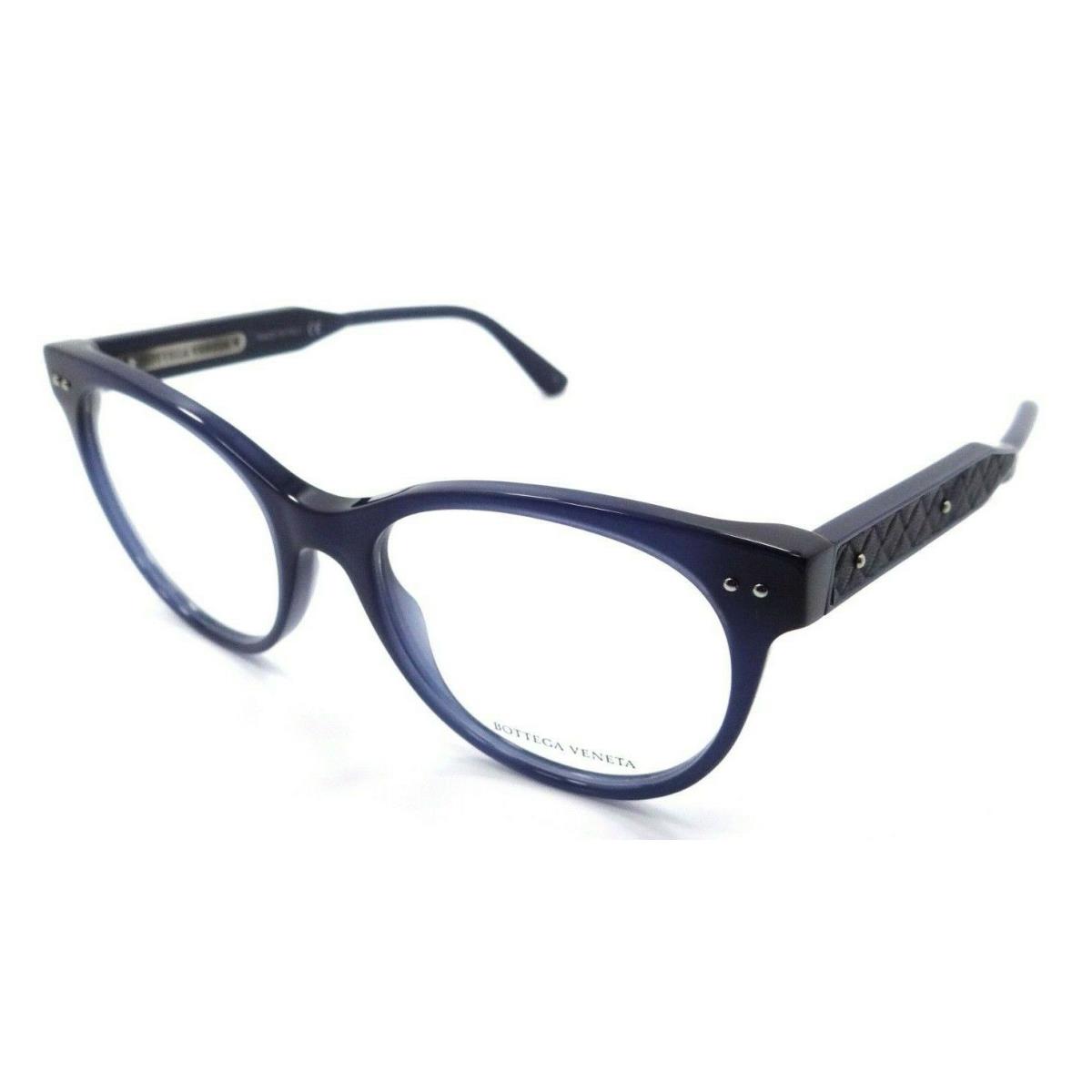 Bottega Veneta Eyeglasses Frames BV0017O 004 52-18-145 Blue Made in Italy
