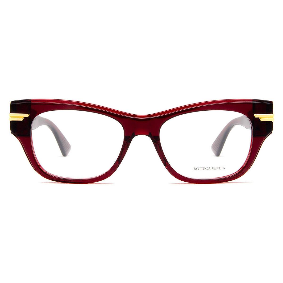 Bottega Veneta BV1152O Eyeglasses Women Burgundy Cat Eye 51mm