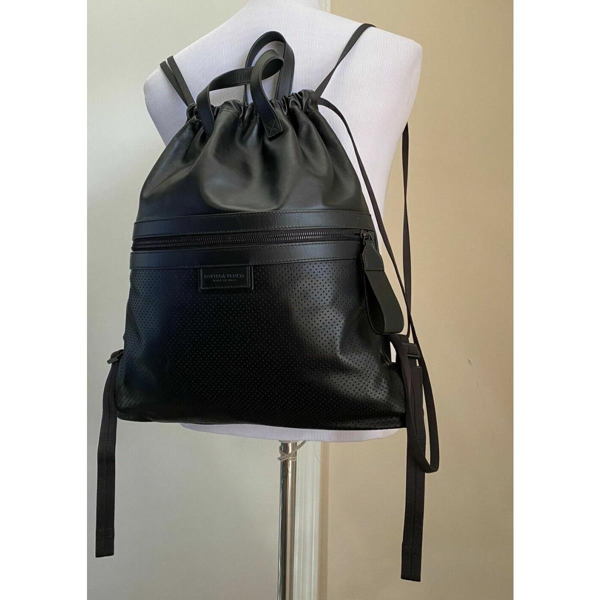 Bottega Veneta Leather Backpack Black Made in Italy 567222