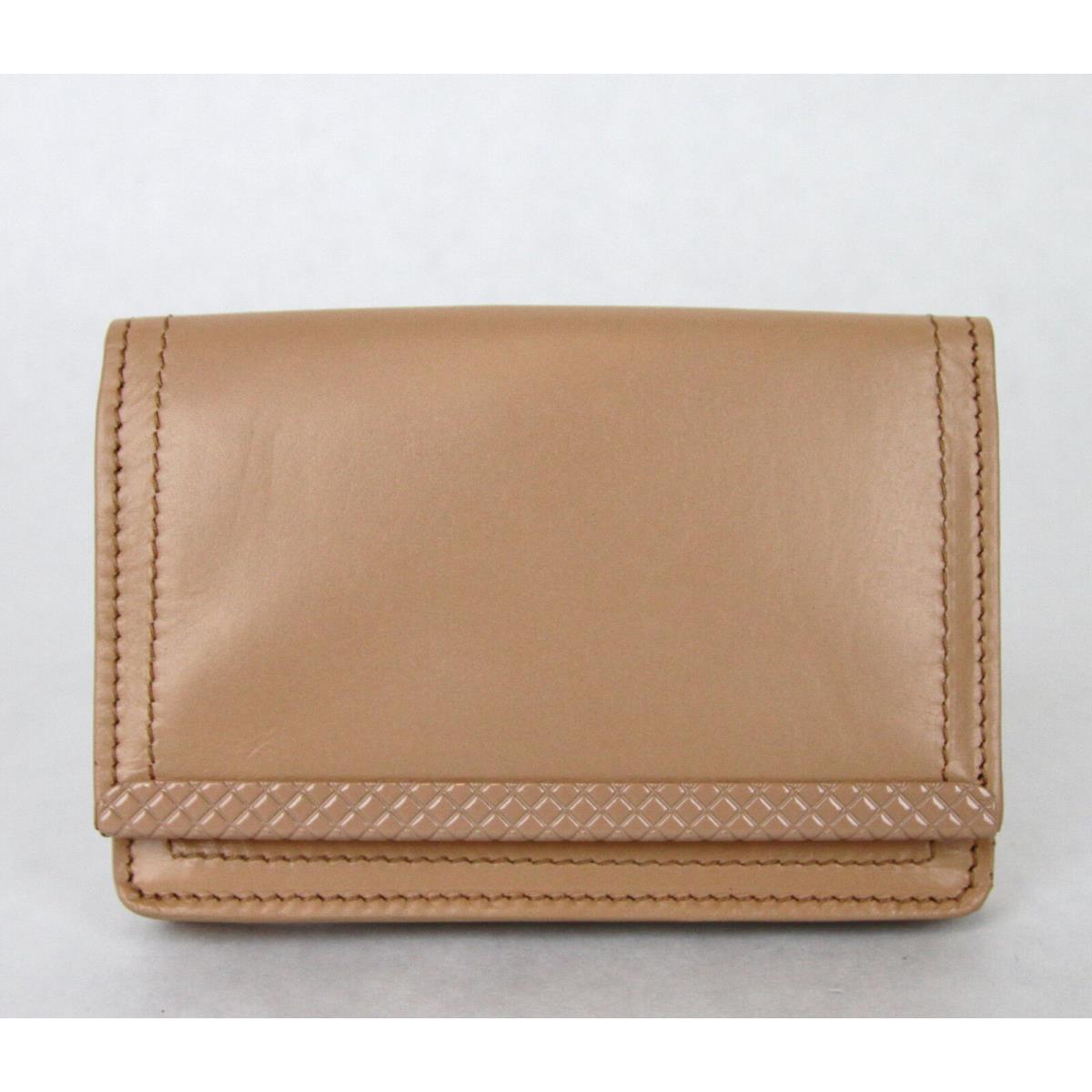 Bottega Veneta Leather Coin Purse Card Holder Wallet Peach 310531 6702