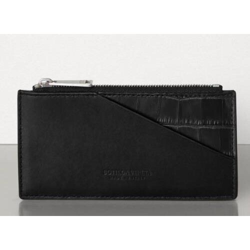 Bottega Veneta Men`s Zip-fastening Wallet Leather and Alligator 618956