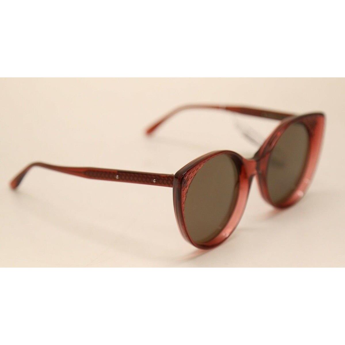 Bottega Veneta BV0148S 004 Burgundy Frame/brown Lens Cateye Sunglasses 1158