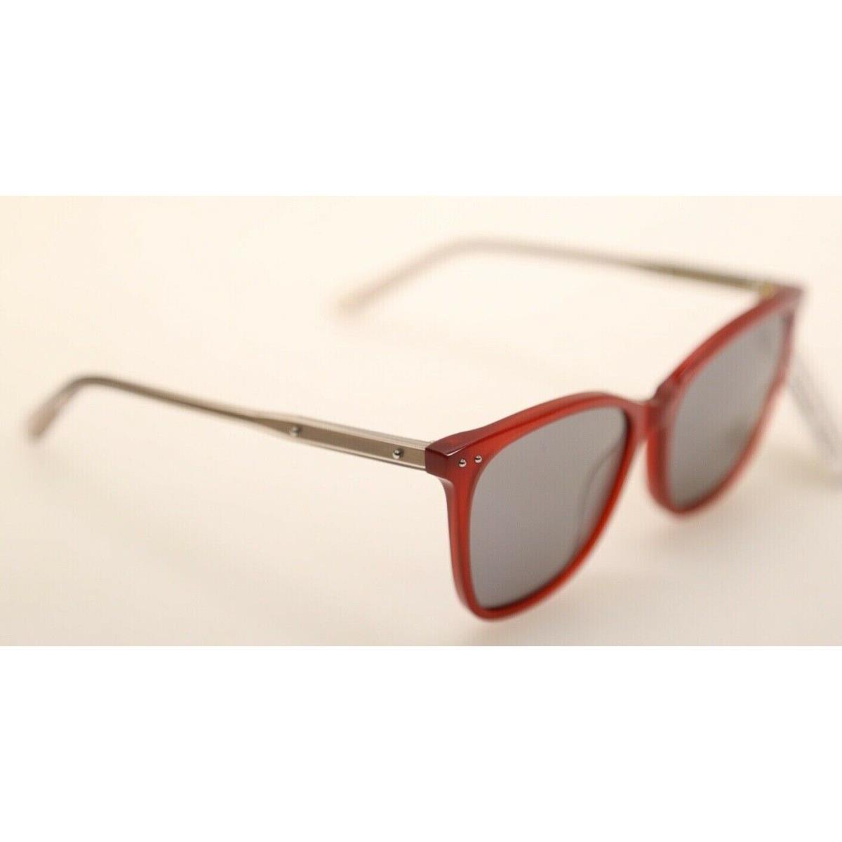 Bottega Veneta BV0079S 003 Red Frame/grey Polarized 55mm Sunglasses 756