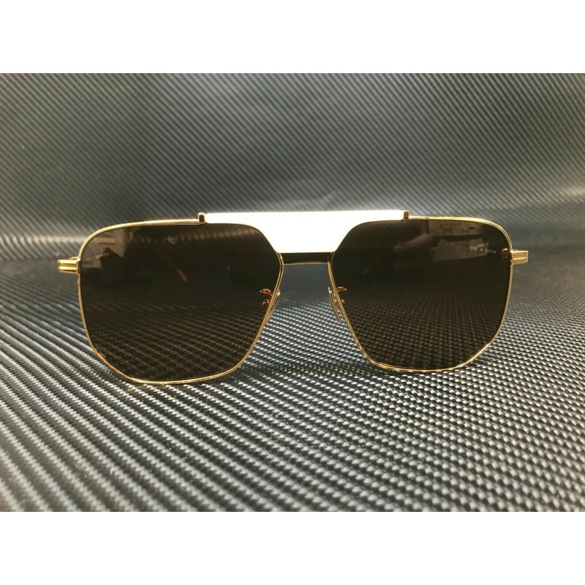 Bottega Veneta BV1036S 006 Gold Rectangle Men`s 60 mm Sunglasses