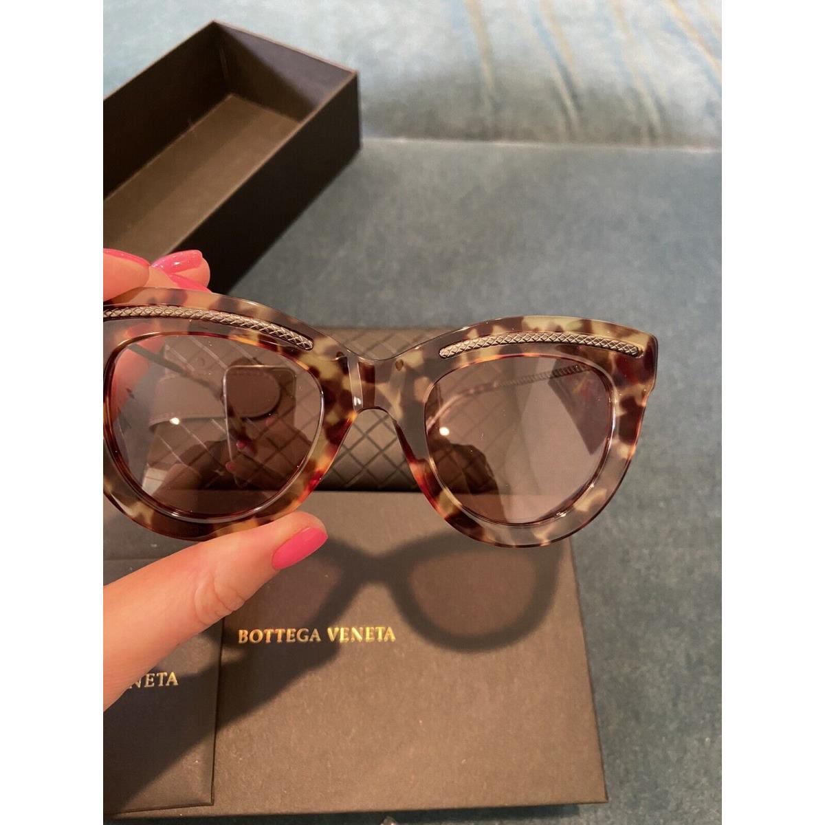 465. Bottega Veneta Core Avana Ruthenium Orange Women`s Sunglasses BV0030S