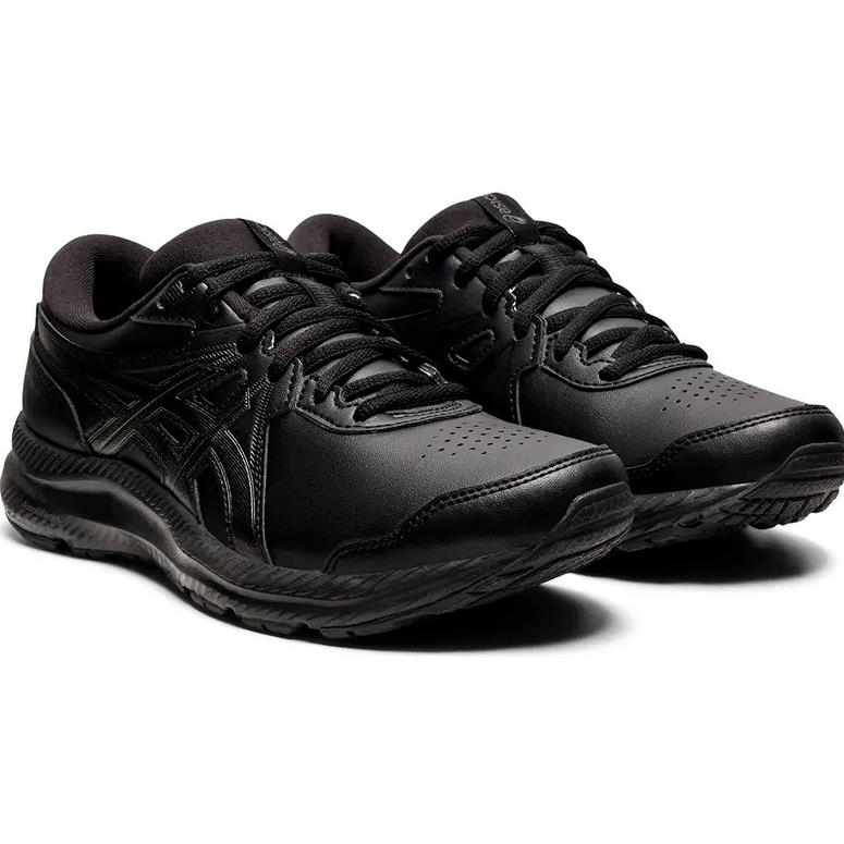 4E 9 12 Men`s Asics Black Gel Contend SL Extra Wide 4E Sneaker Shoes Size 9 12