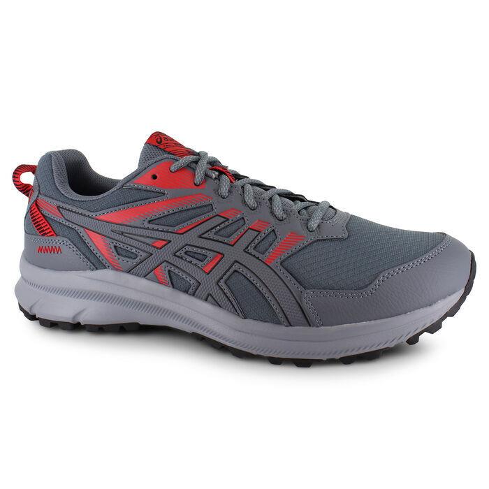 Asics Trail Scout 2 Men`s Grey/red Running Shoes Various Sizes - Gray