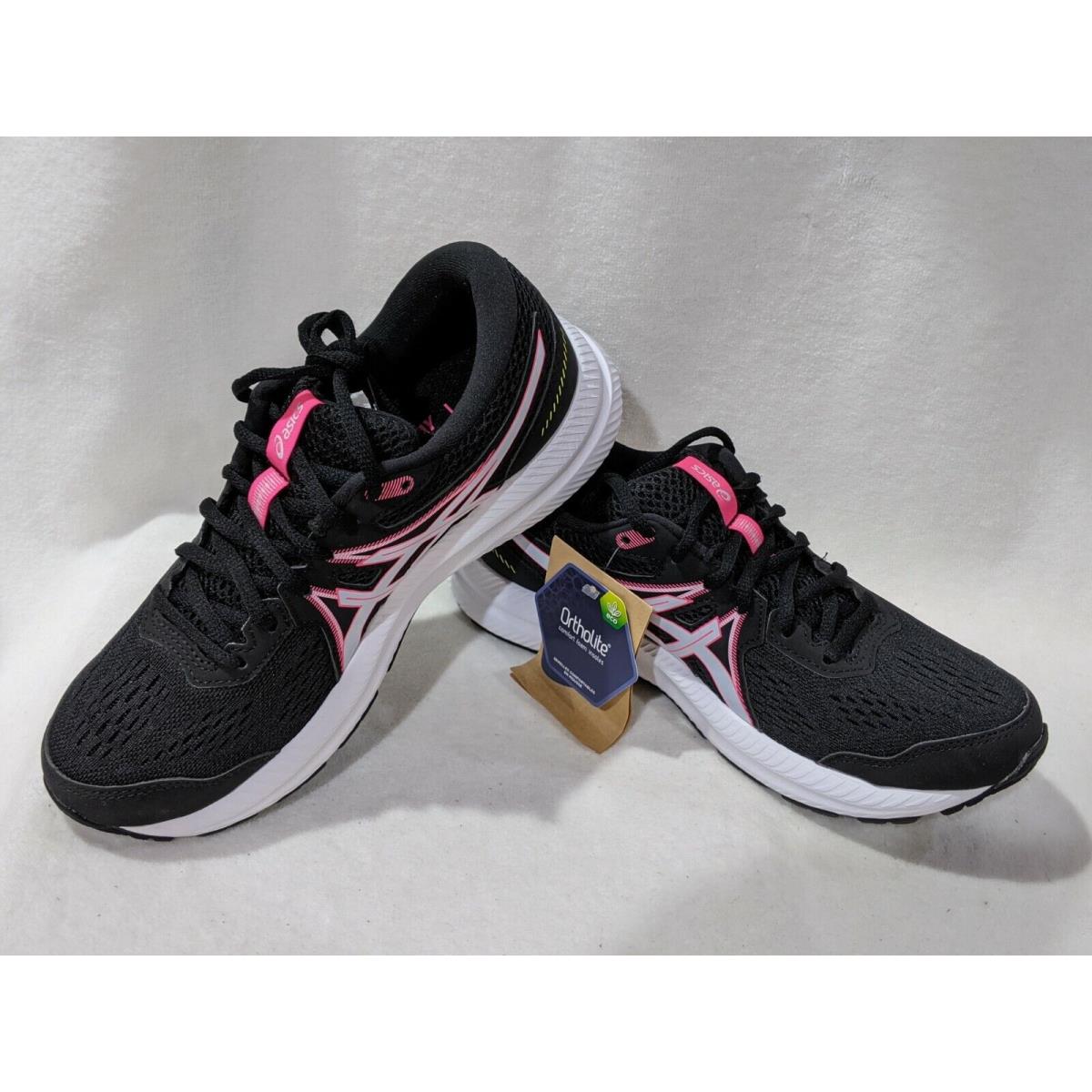 Asics Women`s Gel-contend 7 Black/hot Pink Running Shoes - Size 10