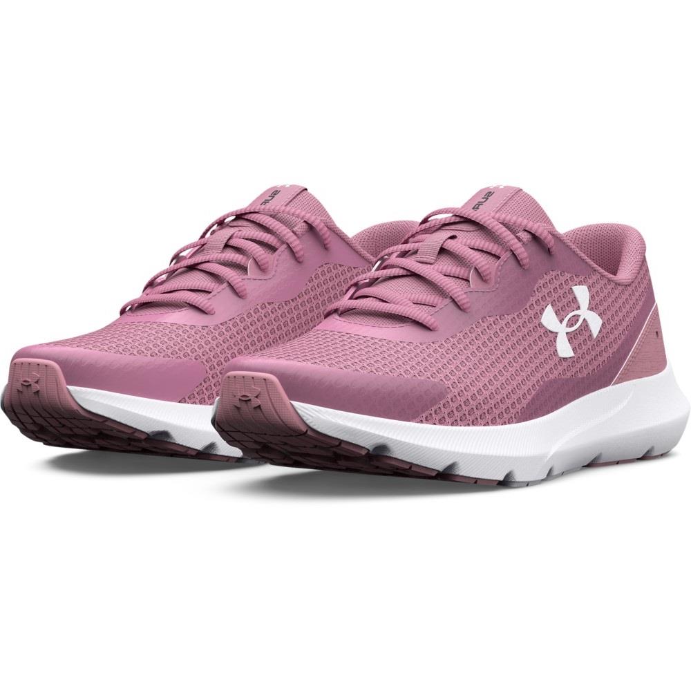 Under Armour 3024894 Women`s UA Surge 3 Running Athletic Training Gym Shoes Pink Elixir