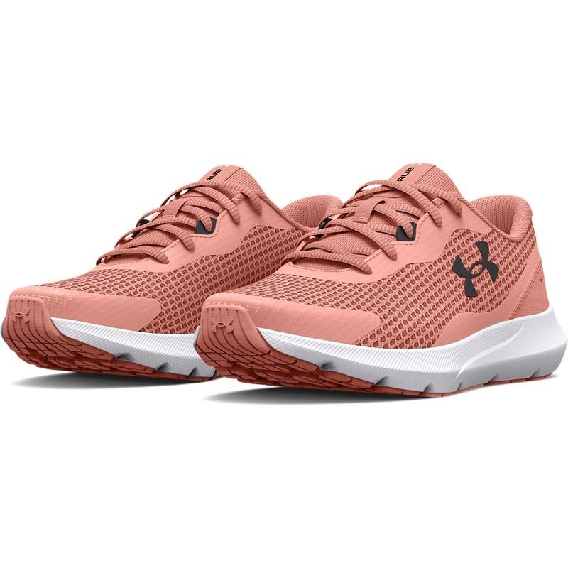 Under Armour 3024894 Women`s UA Surge 3 Running Athletic Training Gym Shoes Pink Sands