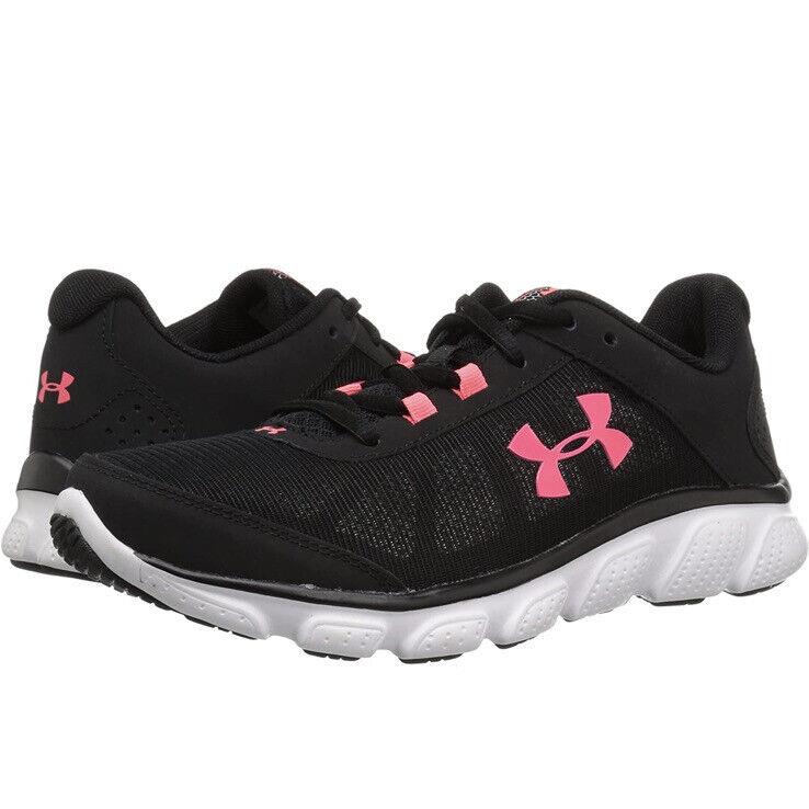 Women UA Under Armour Micro G Assert 7 Running Training Shoes Black 3020674-002