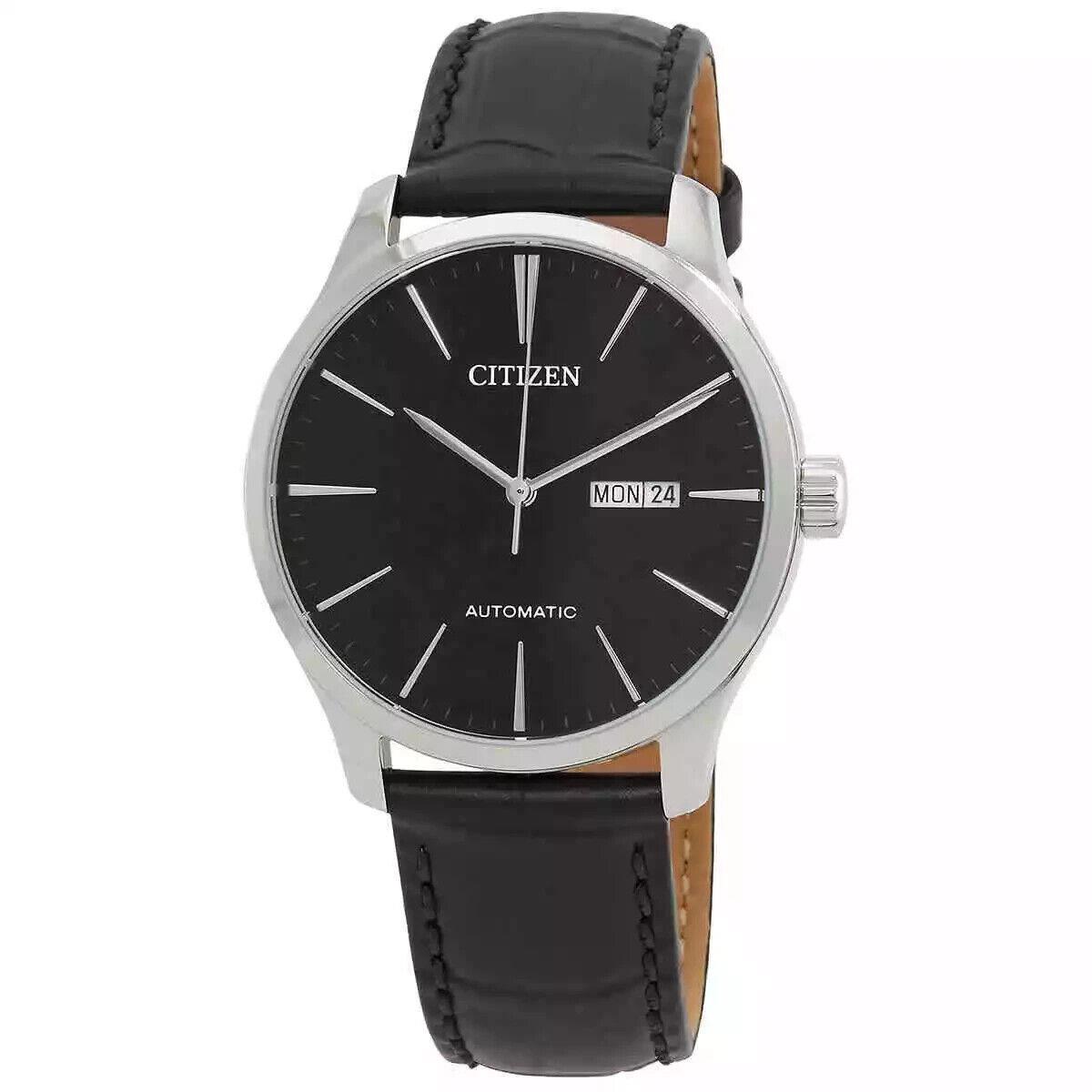 Citizen Men`s Black Dial Automatic Stainless Steel Watch - NH8350-08E