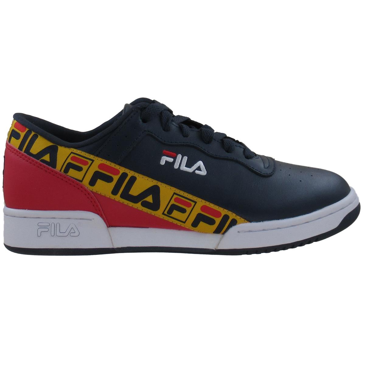 Fila Original Fitness Tape Men`s Fitness Tape Classic Retro Casual Athletic Shoes Red/Navy/Gold Fusion