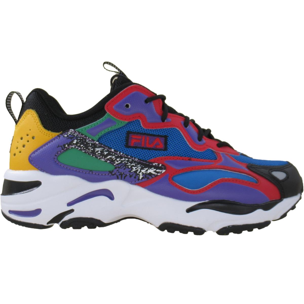 Fila Men`s Ray Tracer 2 Nxt Casual Athletic Shoes Electric Blue Red Black