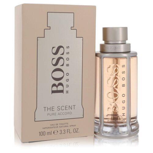 Boss The Scent Pure Accord Cologne By Hugo Boss Edt Spray 3.3oz/100ml For Men
