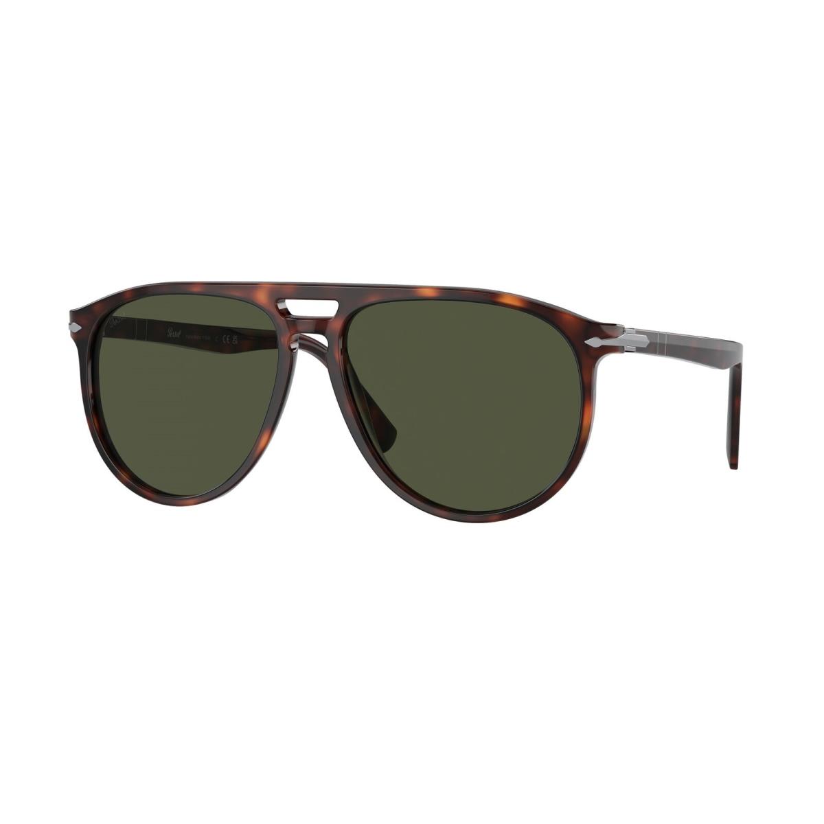 Persol PO3311S 24 31 Havana Green 58 mm Unisex Sunglasses