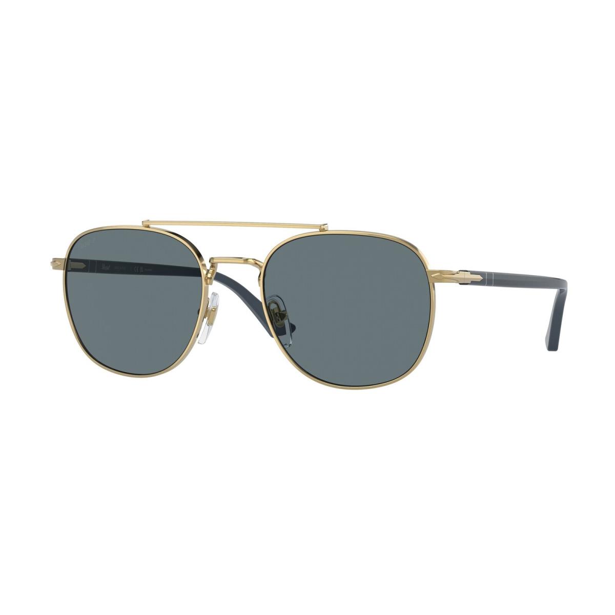 Persol PO1006S 515 3R Gold Dark Blue Polarized 53 mm Unisex Sunglasses