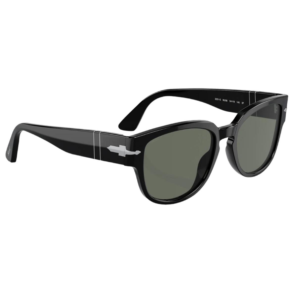 Persol Sunglasses PO3231S 95/58 54-19 Black Polarized Green