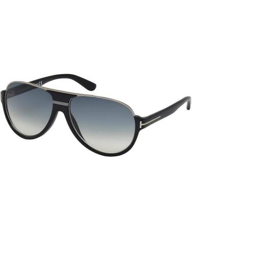 Tom Ford Aviator Sunglasses FT 0334 Dimitry 02W Matte Black/ruthenium 59mm
