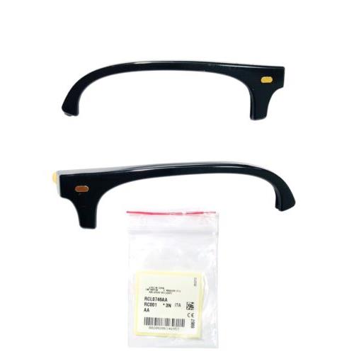 Ray-ban Ray Ban RB4416 New Clubmaster Ray Ban RB4416 Clubmaster Replacement Black Front Plastic Browbar Size 51mm