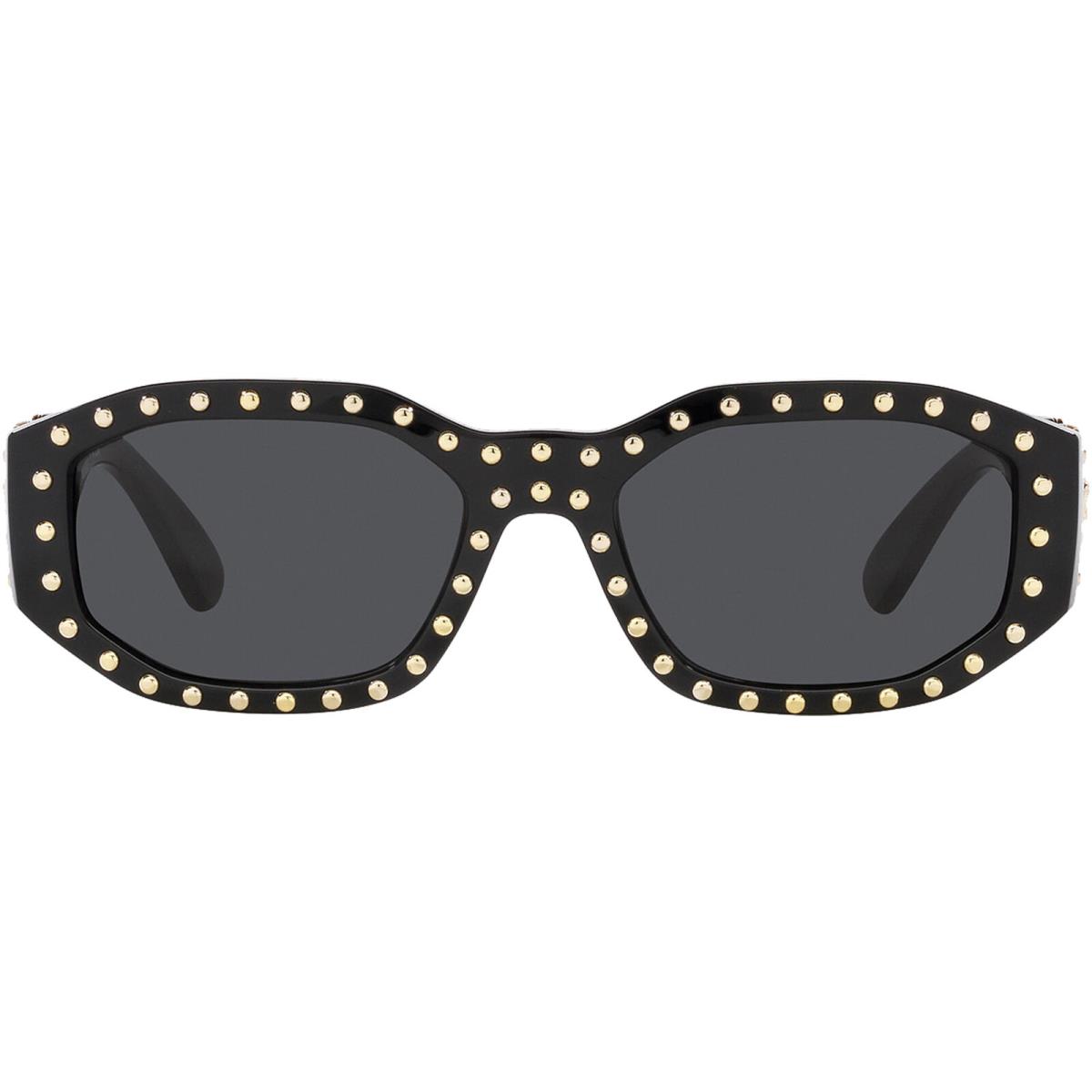 Versace Medusa Biggie Women`s Black Geometric Sunglasses - VE4361 53978753 Italy - Frame: Black, Lens: Gray