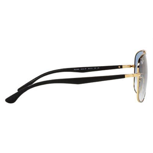 Ray-Ban sunglasses  - Black Frame, Clear Gradient Blue Lens, Black on Arista Model