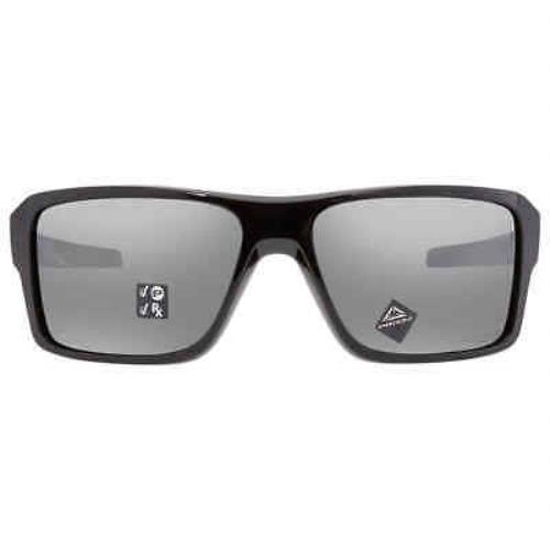 Oakley Double Edge Prizm Black Polarized Rectangular Men`s Sunglasses OO9380 - Frame: Black, Lens: Gray