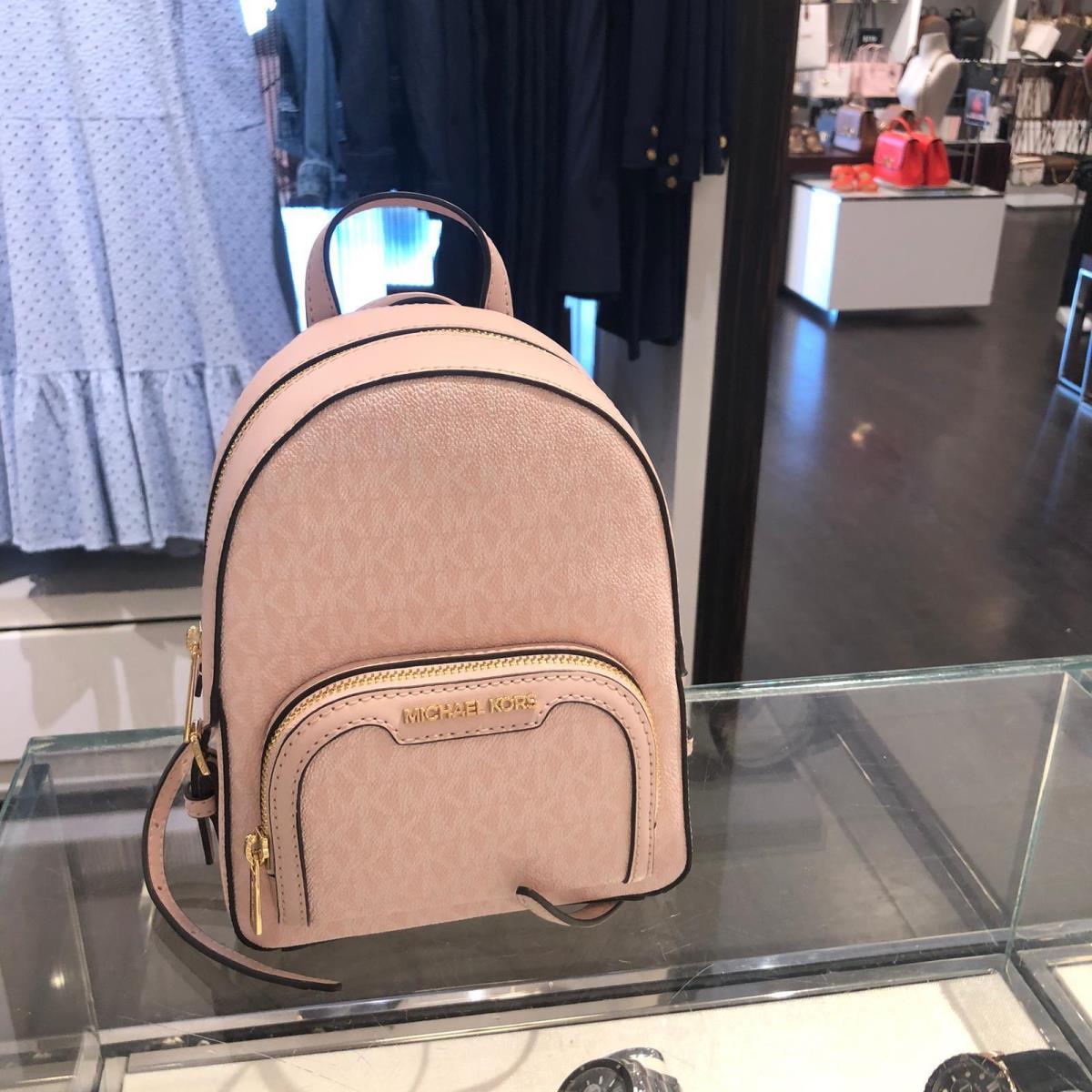 Michael Kors Women Girls Extra Small Backpack Bag Shoulder Brown or Vanilla MK LIGHT POWDER BLUSH