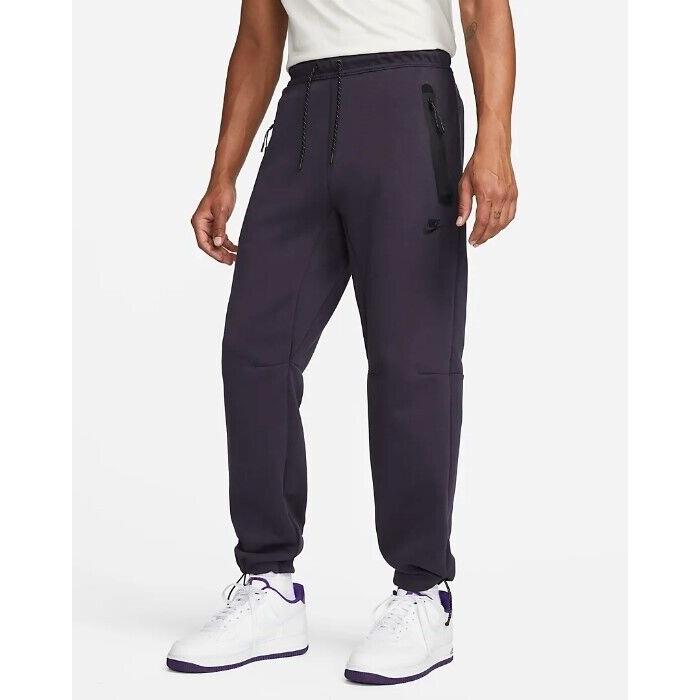 Nike Joggers Men`s 2XL Sportswear Tech Fleece Pants Athleisure Purple