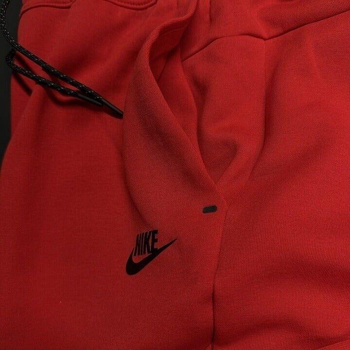 Nike Nsw Tech Fleece Joggers Men s Large CU4495-657 Red Black