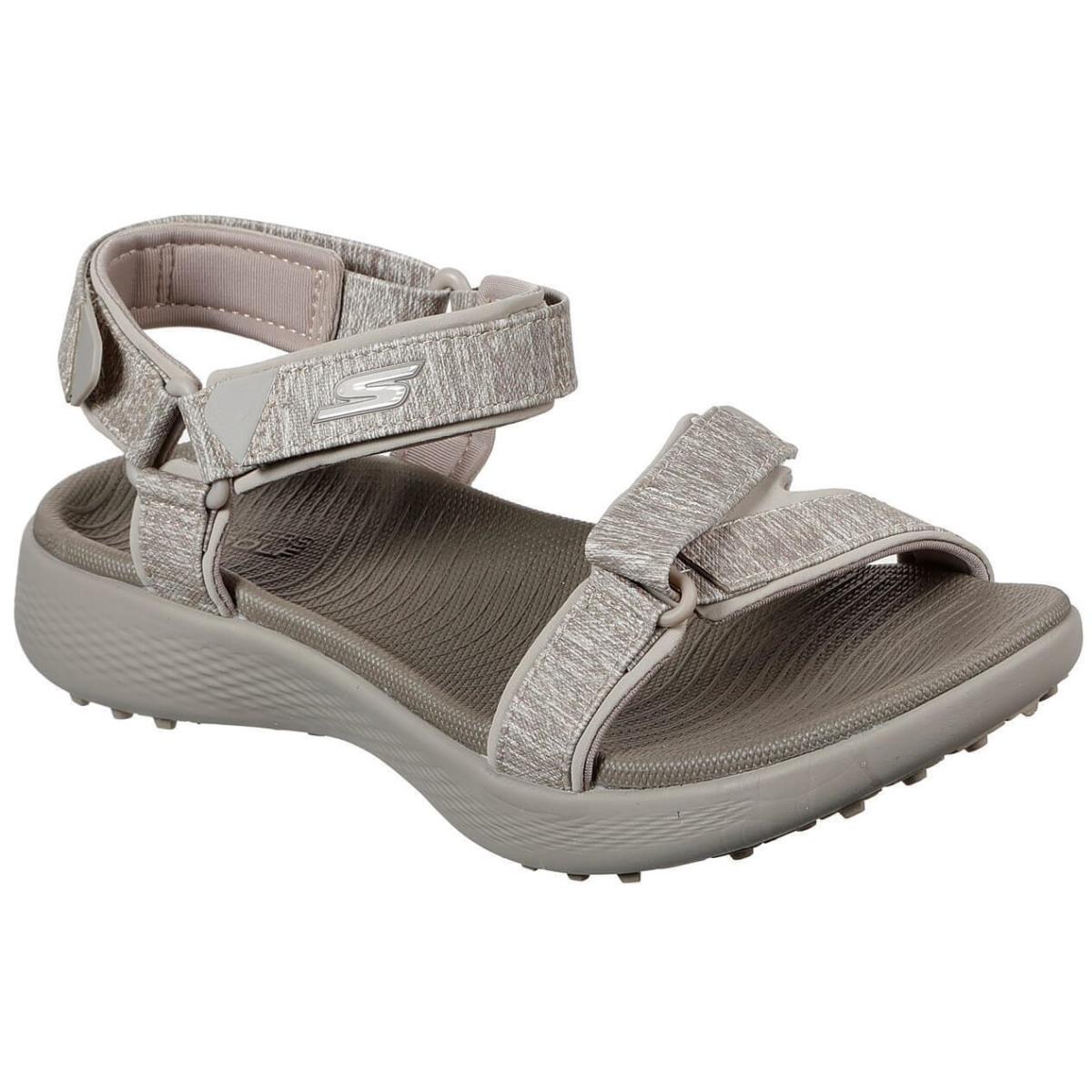 Skechers Women`s Go Golf 600 Golf Sandal 17015TPE Taupe Ladies - Taupe