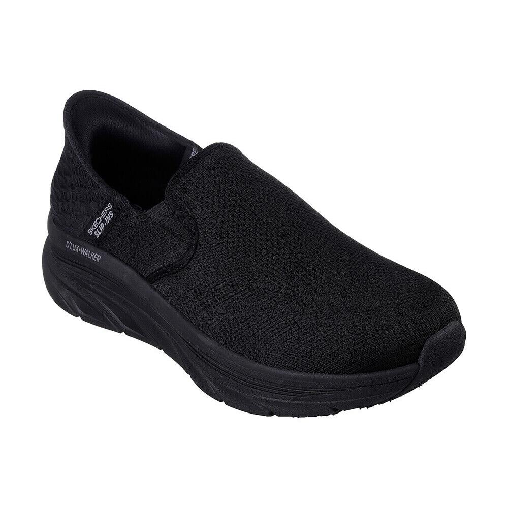 Mens Skechers Slip-ins Orford Runner Black Mesh Shoes