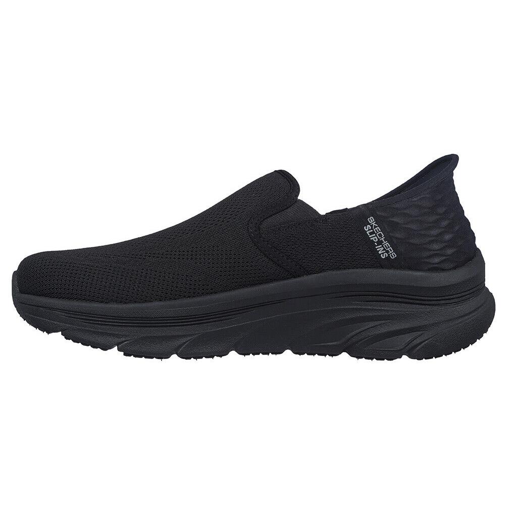 Mens Skechers Slip-ins Orford Walker Black Mesh Shoes Medium/Regular