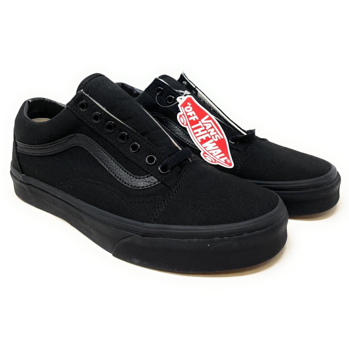 Vans Old Skool Skateboarding Shoes Black/black For Men/women - Black