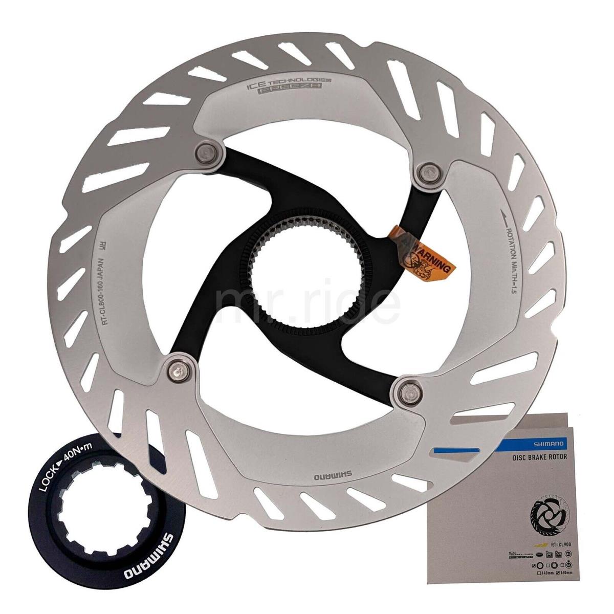 Shimano Grx RT-CL800 Center Lock Disc Brake Rotor 160/140mm Ice Tech Freeza