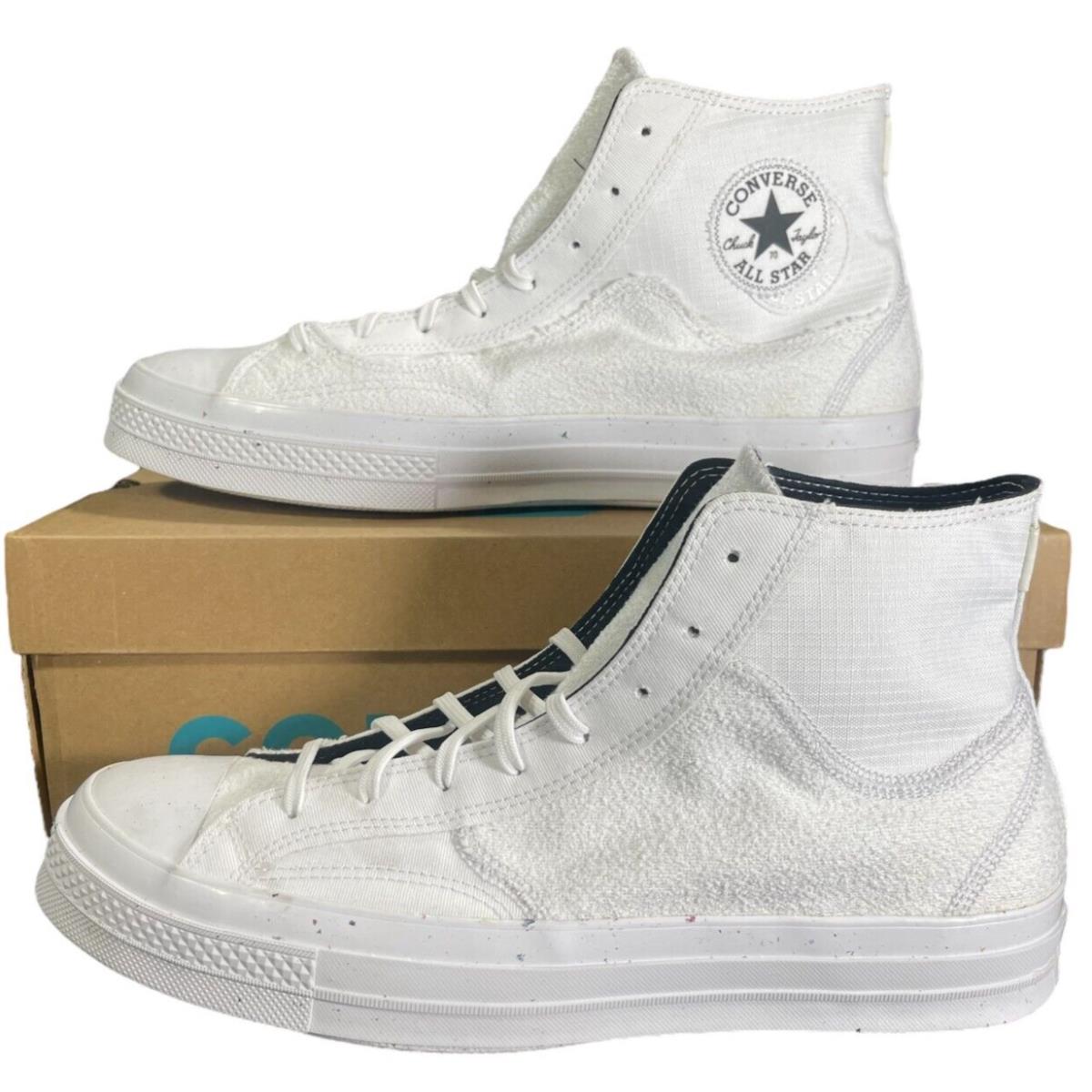 Converse Chuck 70 Hi Renew Remix Sneakers 172358C White Men`s Shoe Size 9