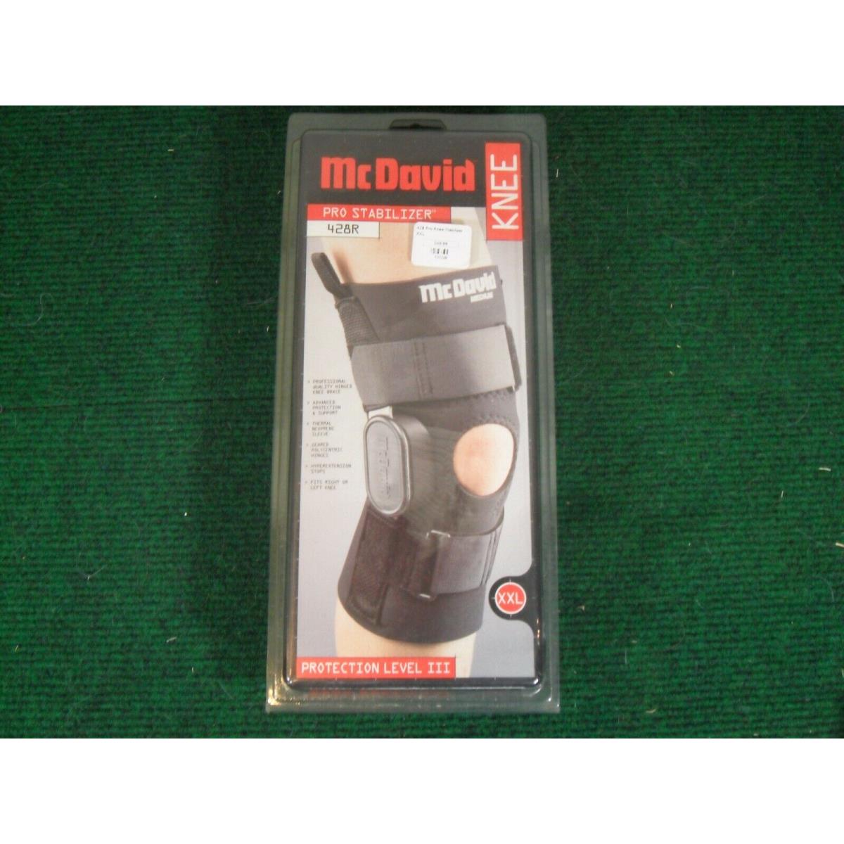 Mcdavid 428R Pro Stabilizer Knee Support Brace Geared Polycentric Hinges Black