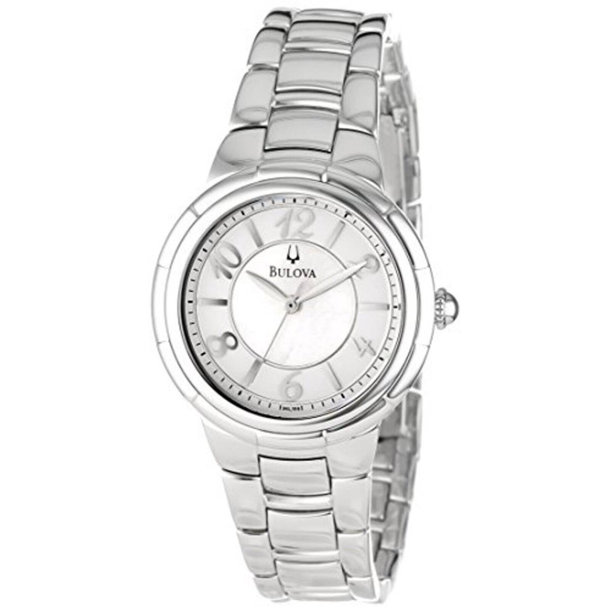 Bulova 96L169 Women`s Silver-tone Mop Dial Quartz Stainless Steel Dress Watch