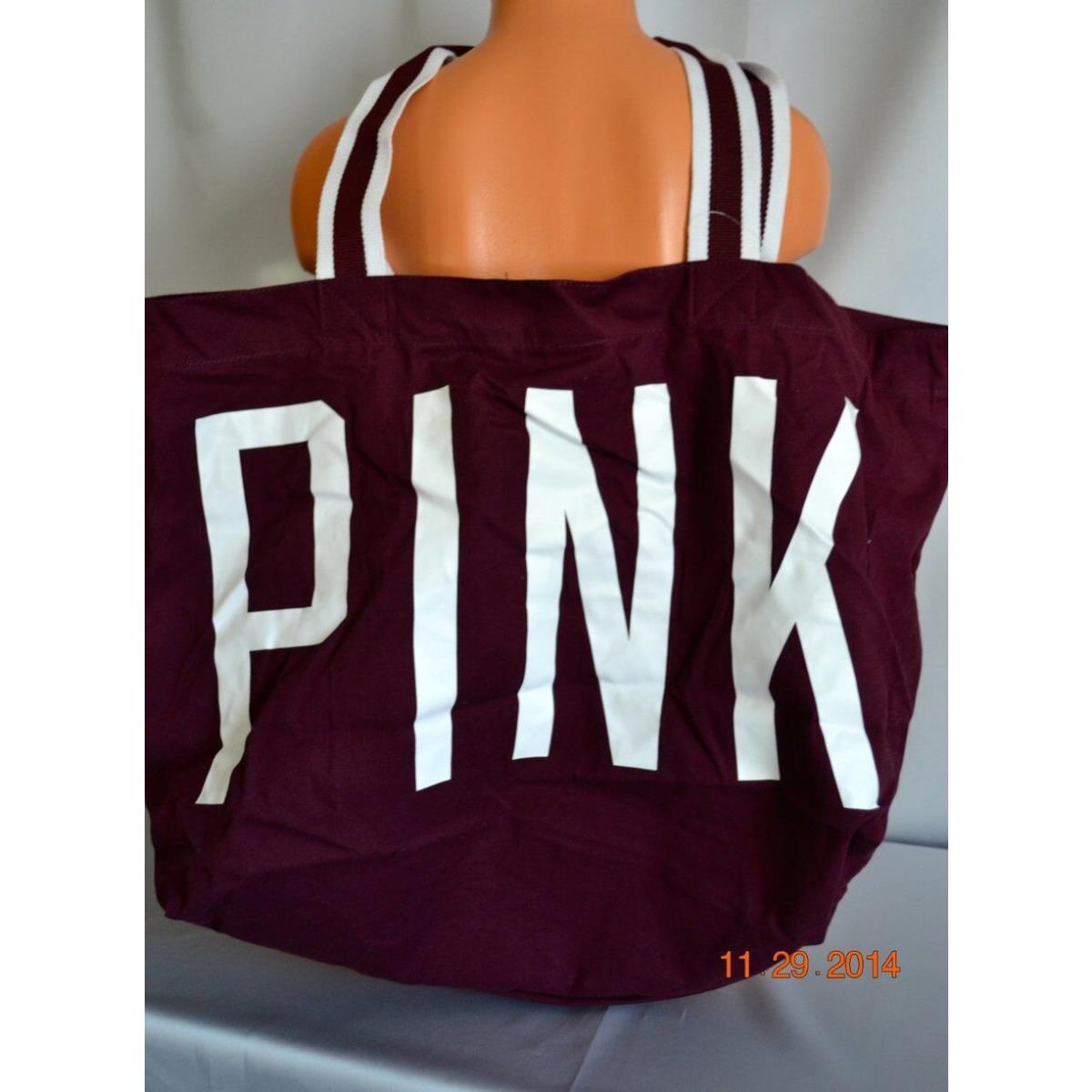 Victorias Secret Pink Oversized Varsity Tote Bag Book Bag