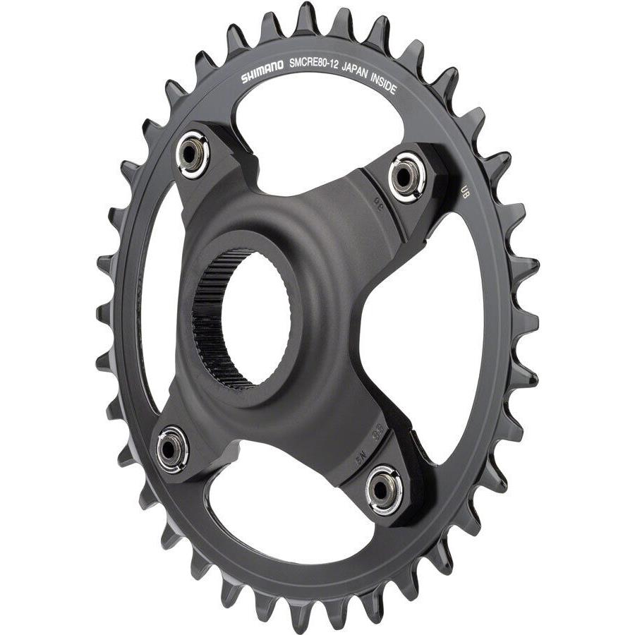 Shimano Steps SM-CRE80-12-B Chainring - 36T Without Chainguard 55mm Chainline