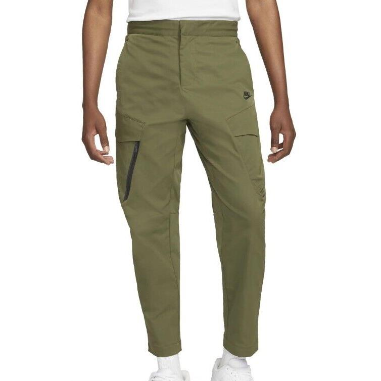 Nike Pants Men`s 36 Sportswear Tech Woven Unlined Cargo Green