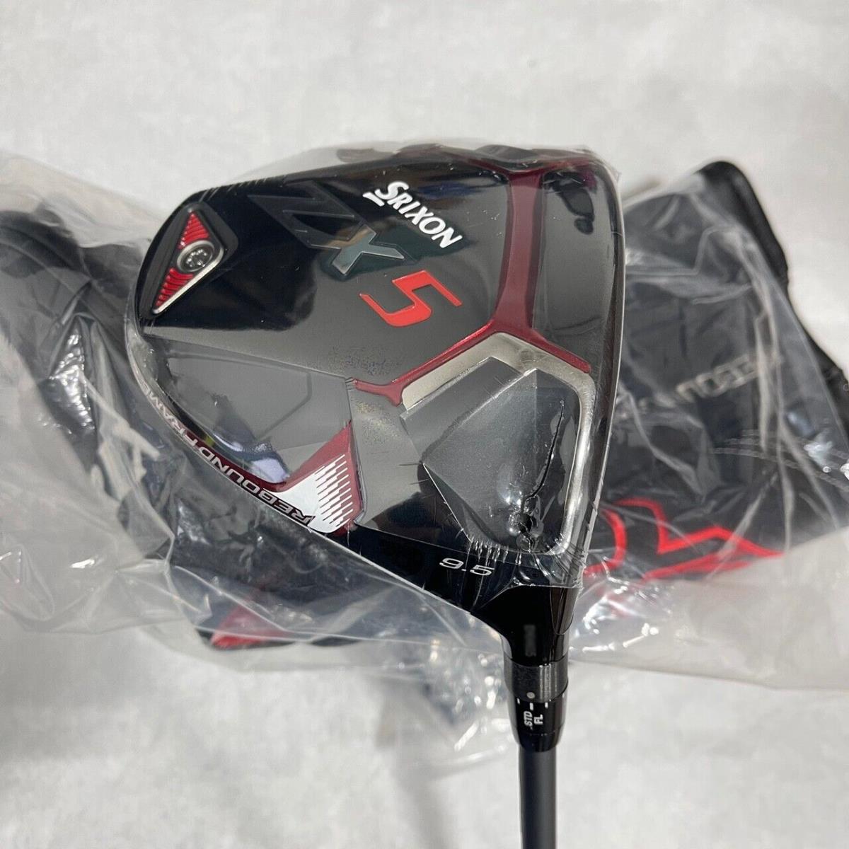 New/ Srixon ZX5 Driver 9.5 RH - Hzrud Smoke Black Stiff Flex W/hc Tool