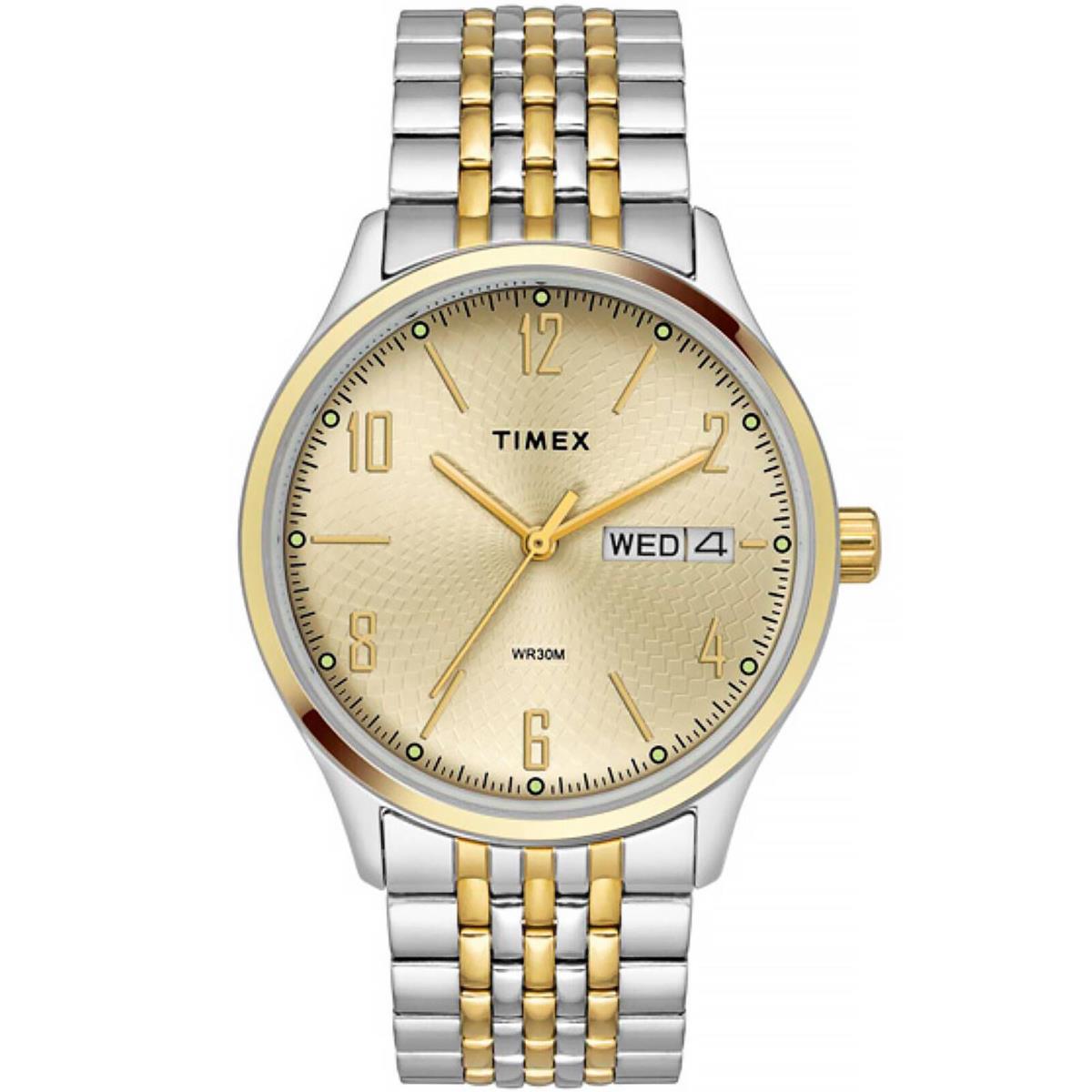 Timex TW2T47700 Men`s Two-tone Analog Watch Steel Bracelet