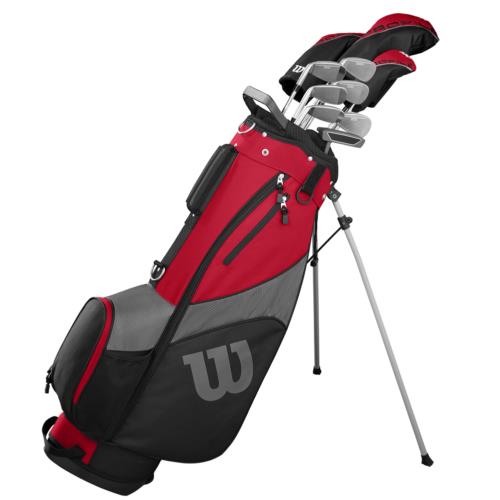 Wilson Golf Profile Sgi Complete Set W/bag Uniflex 5`5 - 6`1 - Black, Lie Angle: Red