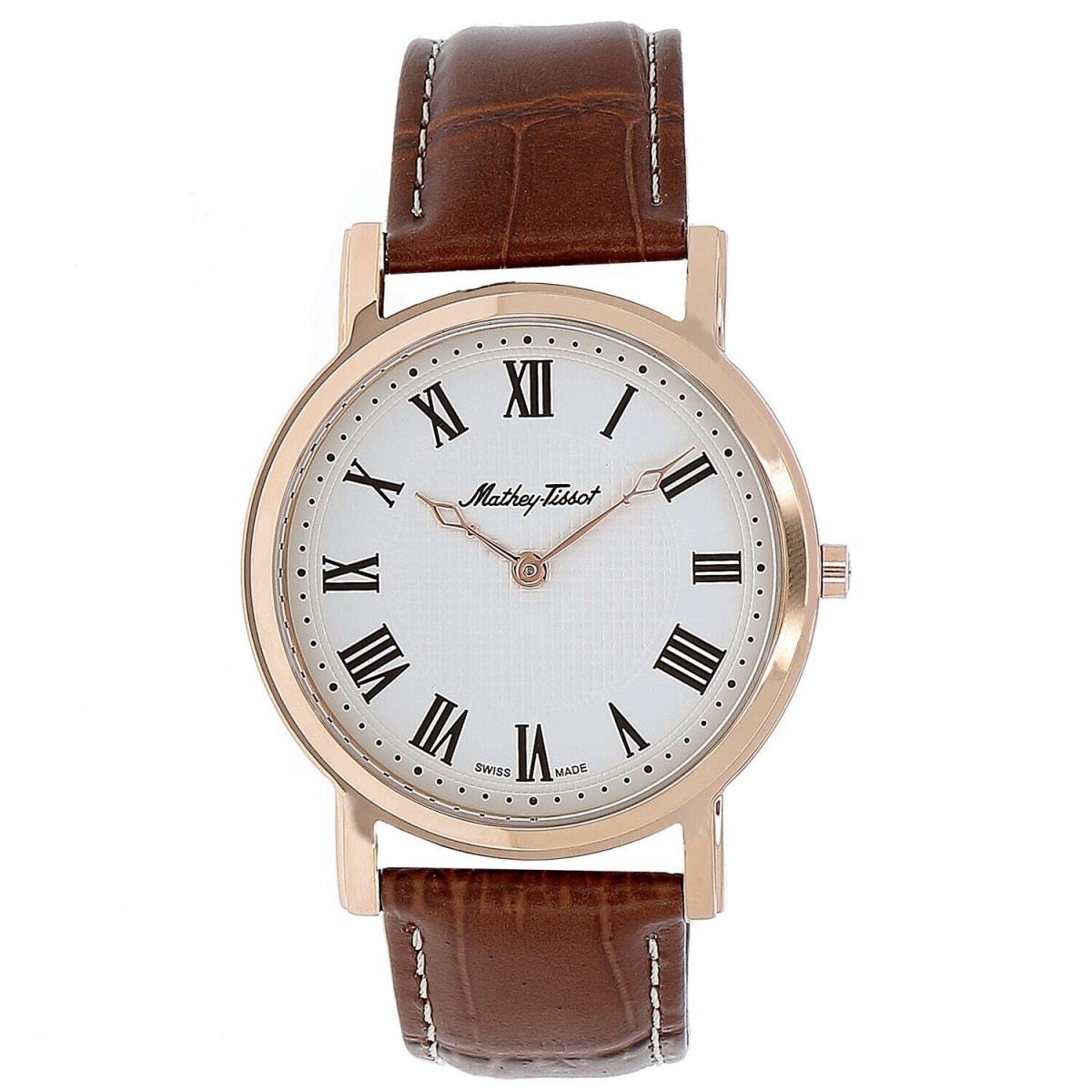 Mathey Tissot Men`s City White Dial Watch - H611252BR