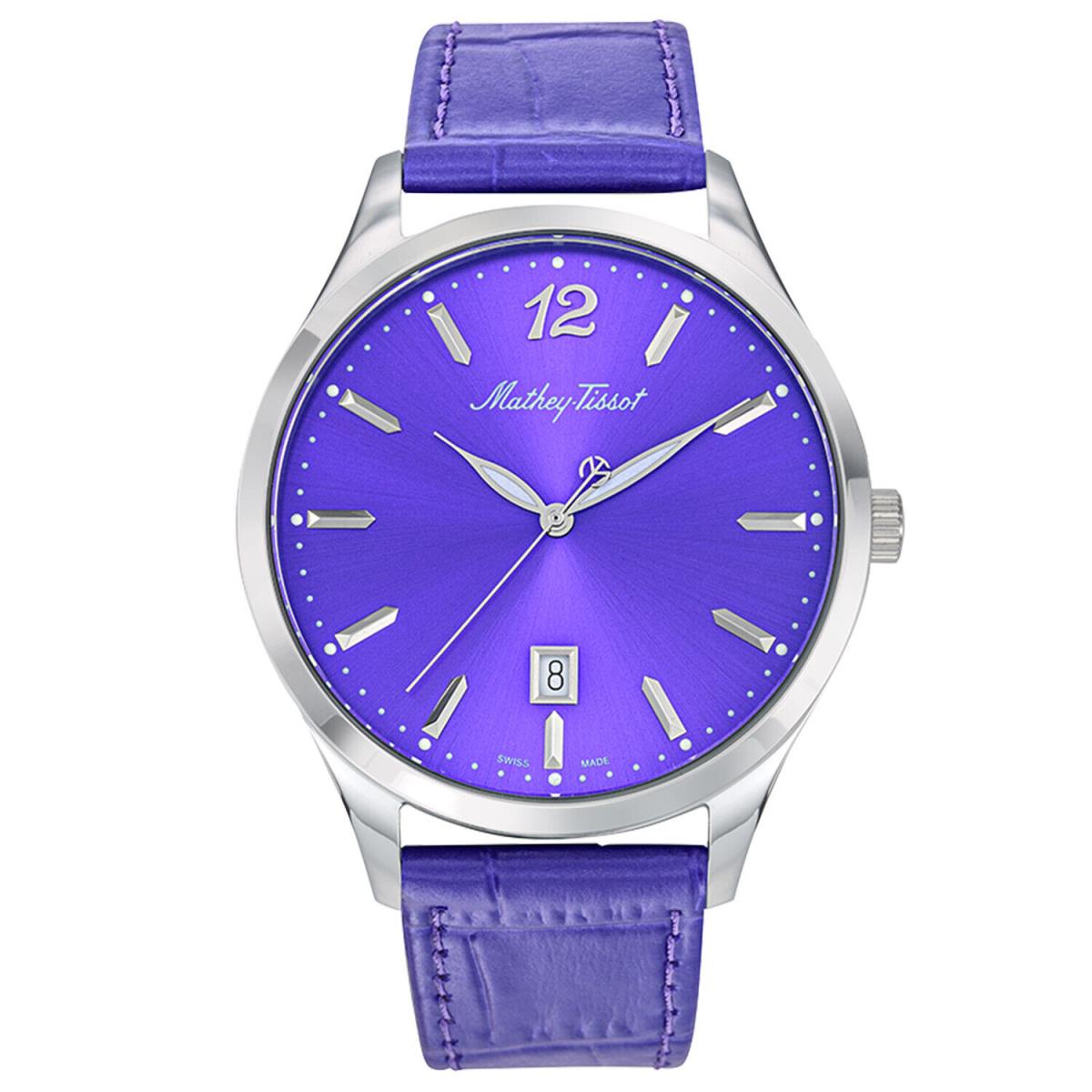 Mathey Tissot Men`s Urban Purple Dial Watch - H411PU