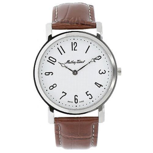 Mathey Tissot Men`s City White Dial Watch - H611252AG