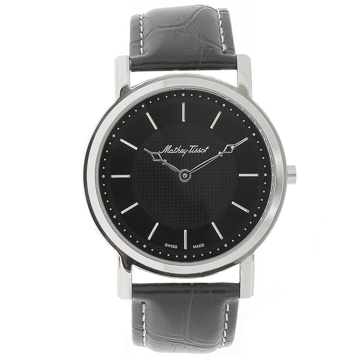 Mathey Tissot Men`s City Black Dial Watch - H611252AN